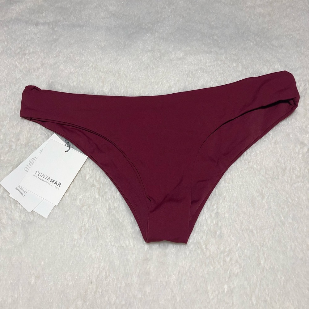 NEW Puntamar Sinai Red Fruit Brazilian Bikini Bottoms Low Rider Medium Colombia